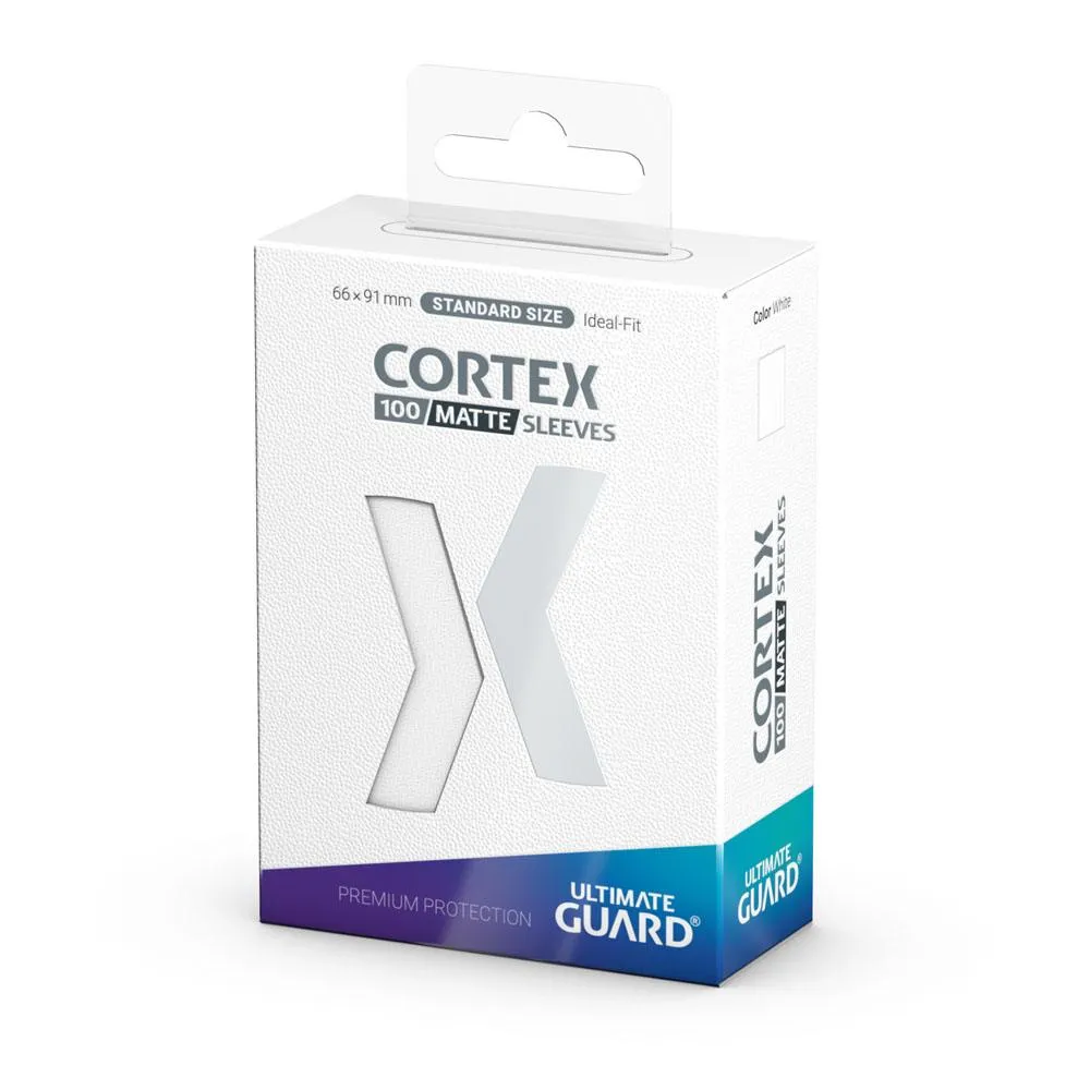 Ultimate Guard Cortex Sleeves Matte Standard Size 66 x 91 mm (100 Sleeves) - White